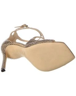 Jimmy Choo Azia 110 Crystal Suede Sandal Women 10 Jimmy Choo Azia 110 Crystal Suede Sandal Women -Valentino shop 1313404113 RLLD 4