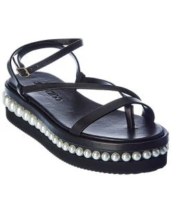 Jimmy Choo Pine Leather Sandal Women