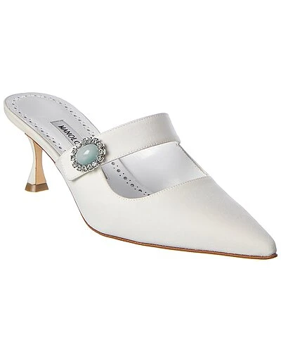 Manolo Blahnik Porramu 50 Silk Pump Women 3 Manolo Blahnik Porramu 50 Silk Pump Women