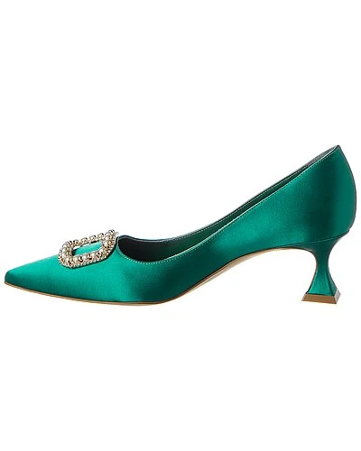 Manolo Blahnik Fabeta 50 Satin Pump Women 4 Manolo Blahnik Fabeta 50 Satin Pump Women - Image 2
