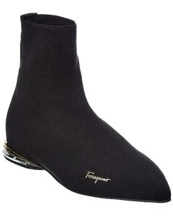 Salvatore Ferragamo Missy Knit Sock Bootie Women
