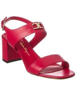 Salvatore Ferragamo Cayla Leather Sandal Women