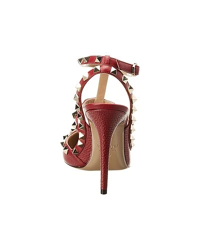 Valentino Rockstud Caged 100 Grainy Leather Pump Women 5 Valentino Rockstud Caged 100 Grainy Leather Pump Women - Image 3