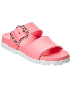 Prada Logo Rubber Sandal Women