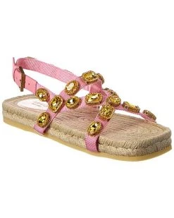 Gucci Leather-Trim Sandal Women