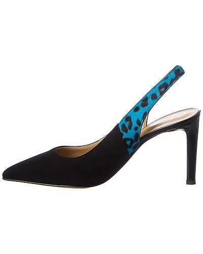 Giuseppe Zanotti Formal 85 Suede & Haircalf Slingback Pump Women 4 Giuseppe Zanotti Formal 85 Suede & Haircalf Slingback Pump Women - Image 2
