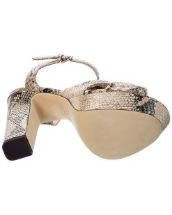 Jimmy Choo Heloise 120 Snake-Embossed Leather Platform Sandal Women -Valentino shop 1313416642 RLLD 4