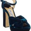 Jimmy Choo Heloise 120 Velvet Platform Sandal Women -Valentino shop 1313416643 RLLD 1