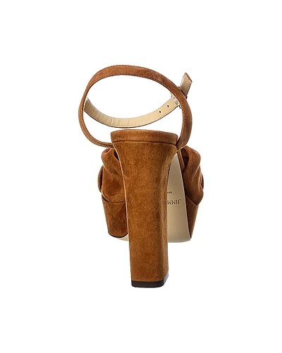 Jimmy Choo Heloise 120 Suede Platform Sandal Women 5 Jimmy Choo Heloise 120 Suede Platform Sandal Women - Image 3