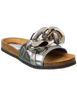 JW Anderson Chain Leather Slide Women
