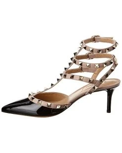 Valentino Rockstud Caged 65 Patent Ankle Strap Pump Women -Valentino shop 1313420962 RLLD 2