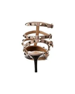 Valentino Rockstud Caged 65 Patent Ankle Strap Pump Women -Valentino shop 1313420962 RLLD 3