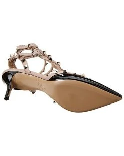 Valentino Rockstud Caged 65 Patent Ankle Strap Pump Women -Valentino shop 1313420962 RLLD 4