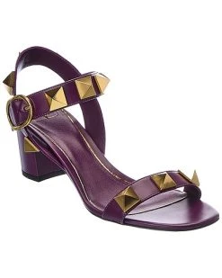 Valentino Roman Stud 60 Leather Sandal Women