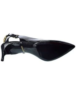MOSCHINO Logo Patent Slingback Pump Women -Valentino shop 1313420987 RLLD 4