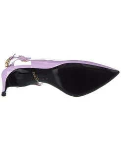 MOSCHINO Logo Patent Slingback Pump Women -Valentino shop 1313420988 RLLD 4