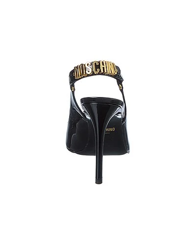 MOSCHINO Logo Patent Slingback Pump Women 5 MOSCHINO Logo Patent Slingback Pump Women - Image 3
