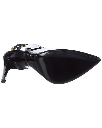 MOSCHINO Logo Patent Slingback Pump Women 6 MOSCHINO Logo Patent Slingback Pump Women - Image 4