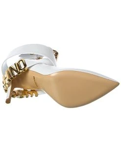 MOSCHINO Logo Lettering Leather Pump Women -Valentino shop 1313420996 RLLD 4