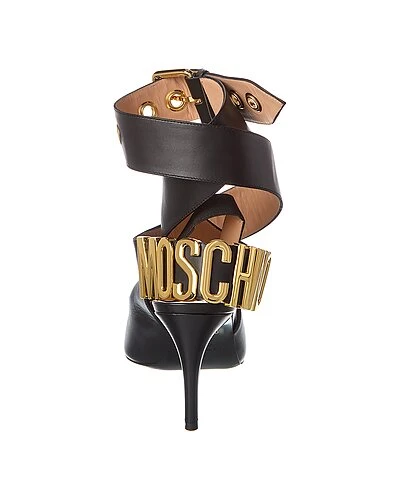 MOSCHINO Logo Leather Pump Women 5 MOSCHINO Logo Leather Pump Women - Image 3
