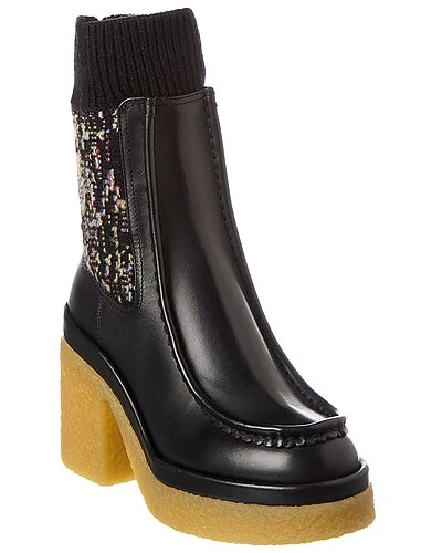Chloé Jamie Sock Leather Bootie Women 3 Chloé Jamie Sock Leather Bootie Women