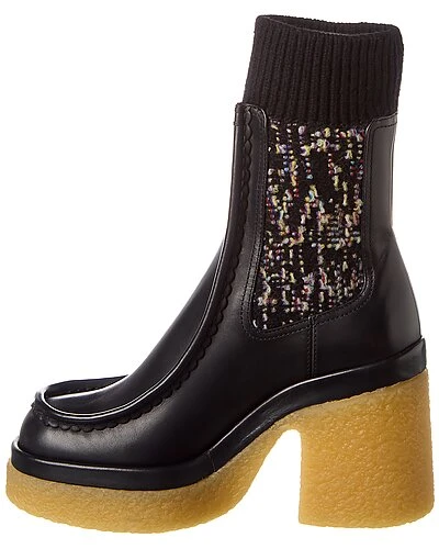 Chloé Jamie Sock Leather Bootie Women 4 Chloé Jamie Sock Leather Bootie Women - Image 2