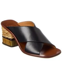Chloé Laia Leather Mule Women