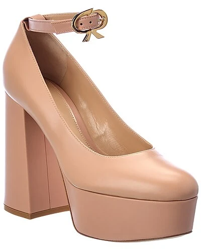 Gianvito Rossi Manilla 70 Leather Platform Pump Women 3 Gianvito Rossi Manilla 70 Leather Platform Pump Women