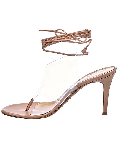 Gianvito Rossi Nerrea 85 Vinyl & Leather Sandal Women 4 Gianvito Rossi Nerrea 85 Vinyl & Leather Sandal Women - Image 2
