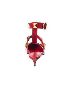 Valentino Roman Stud 40 Leather Ankle Strap Pump Women -Valentino shop 1313426505 RLLD 3