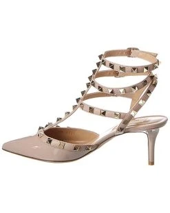 Valentino Rockstud Caged 65 Patent Ankle Strap Pump Women -Valentino shop 1313427766 RLLD 2