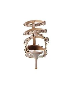 Valentino Rockstud Caged 65 Patent Ankle Strap Pump Women -Valentino shop 1313427766 RLLD 3