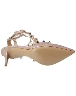 Valentino Rockstud Caged 65 Patent Ankle Strap Pump Women -Valentino shop 1313427766 RLLD 4