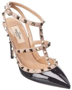 Valentino Rockstud Caged 100 Patent Pump Women