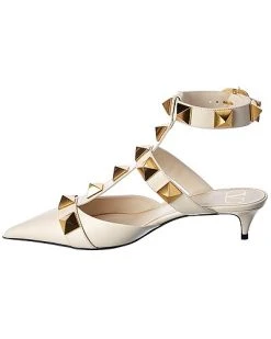 Valentino Roman Stud 40 Leather Ankle Strap Pump Women -Valentino shop 1313435365 RLLD 2