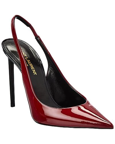 Saint Laurent 100 Patent Slingback Pump Women 3 Saint Laurent 100 Patent Slingback Pump Women