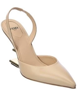 FENDI First Leather Slingback Pump Women