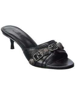 Balenciaga Cagole Leather Sandal Women