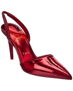 Christian Louboutin Astrid 85 Patent Slingback Pump Women