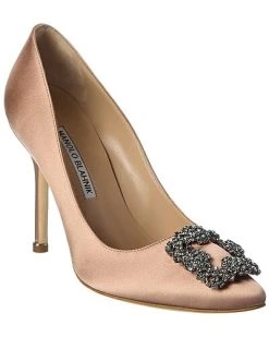 Manolo Blahnik Hangisi 105 Satin Pump Women