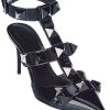 Valentino Roman Stud 80 Patent Ankle Strap Pump Women