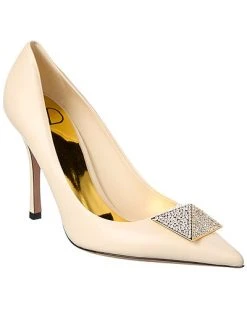 Valentino One Stud 100 Leather Pump Women
