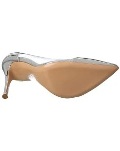 Gianvito Rossi Plexi 105 Vinyl & Leather Pump Women 10 Gianvito Rossi Plexi 105 Vinyl & Leather Pump Women -Valentino shop 1313445936 RLLD 4