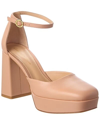 Gianvito Rossi Vian 70 Leather Platform Pump Women 3 Gianvito Rossi Vian 70 Leather Platform Pump Women