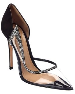 Gianvito Rossi Leif 105 Suede & Vinyl Pump Women