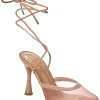 Gianvito Rossi Celenie 95 Mesh & Leather Pump Women