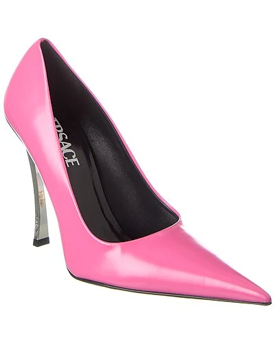 Versace Pin Point Leather Pump Women 3 Versace Pin Point Leather Pump Women
