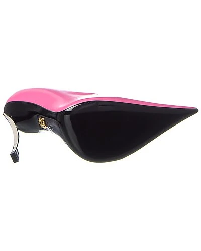 Versace Pin Point Leather Pump Women 6 Versace Pin Point Leather Pump Women - Image 4