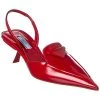 Prada Brushed Leather Pointy-Toe Slingback Pump Women 2 Prada Brushed Leather Pointy-Toe Slingback Pump Women -Valentino shop 1313448100 RLLD 1