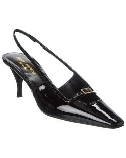 Saint Laurent 60 Patent Slingback Pump Women